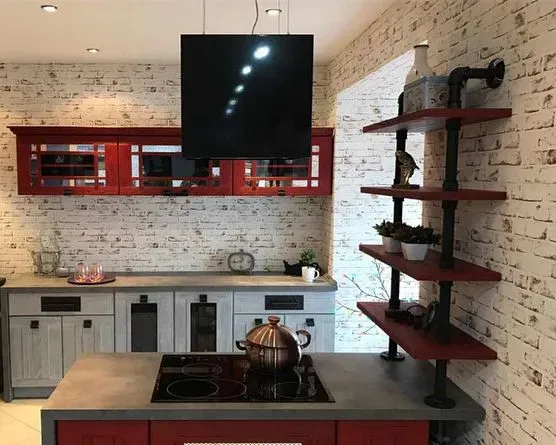 А вот и фотографии установленных кухонь