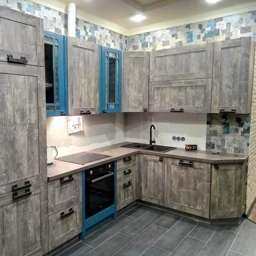 Кухня Лофт +Шервуд в процессе сборки