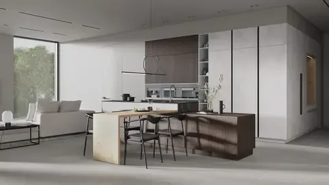 Фото кухни WOODLINE