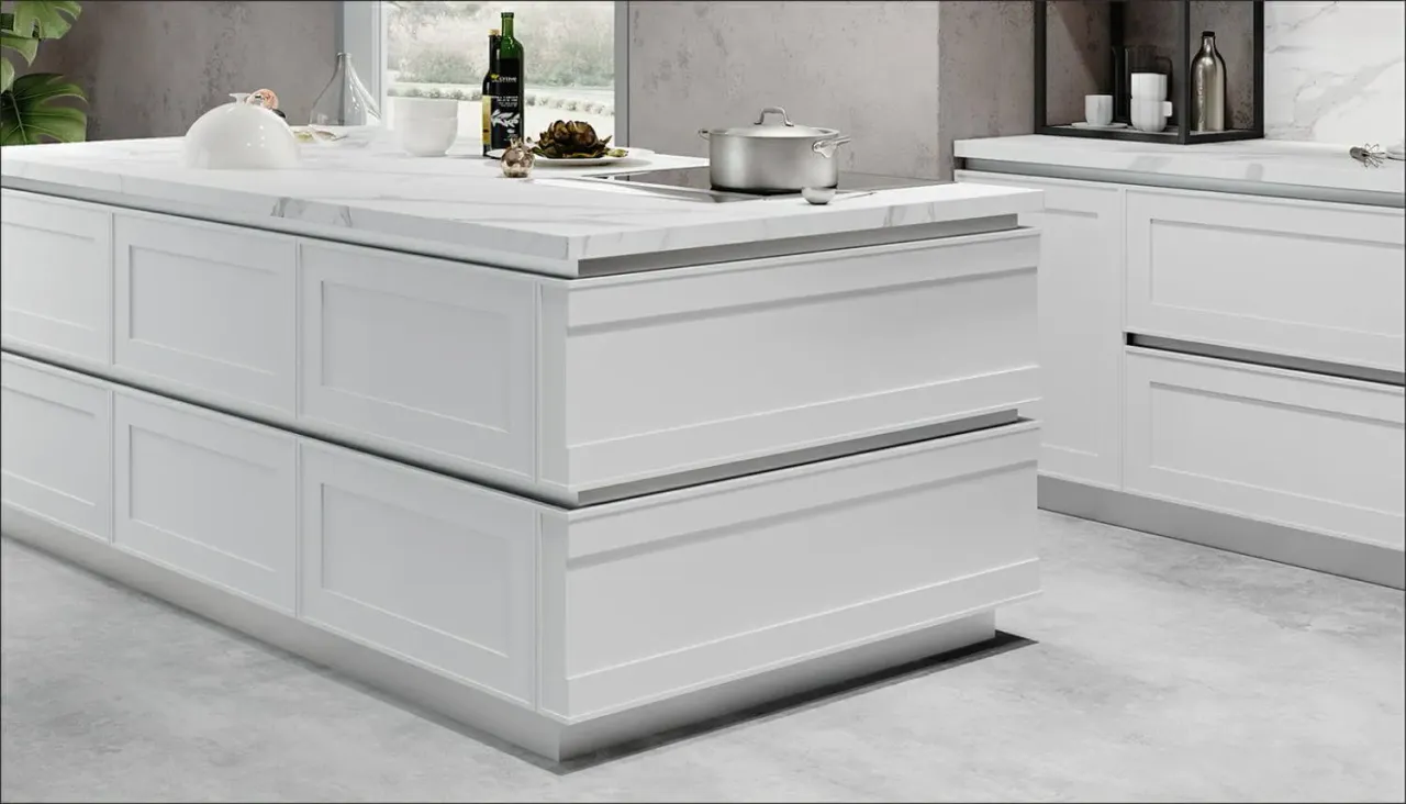 Фото матовых фасадов кухни ARTIS AVENUE крупным планом