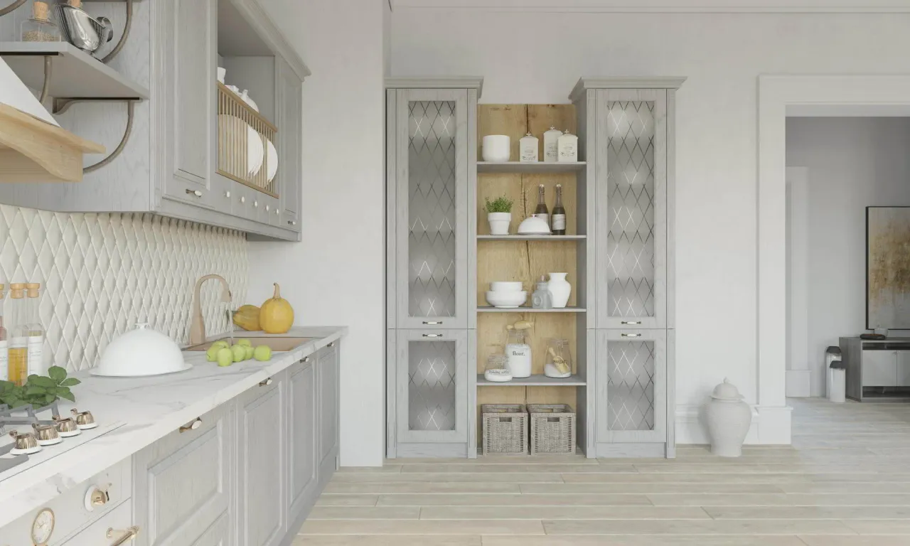 Декоративная арка и пилястры кухни CHARME в прованском стиле