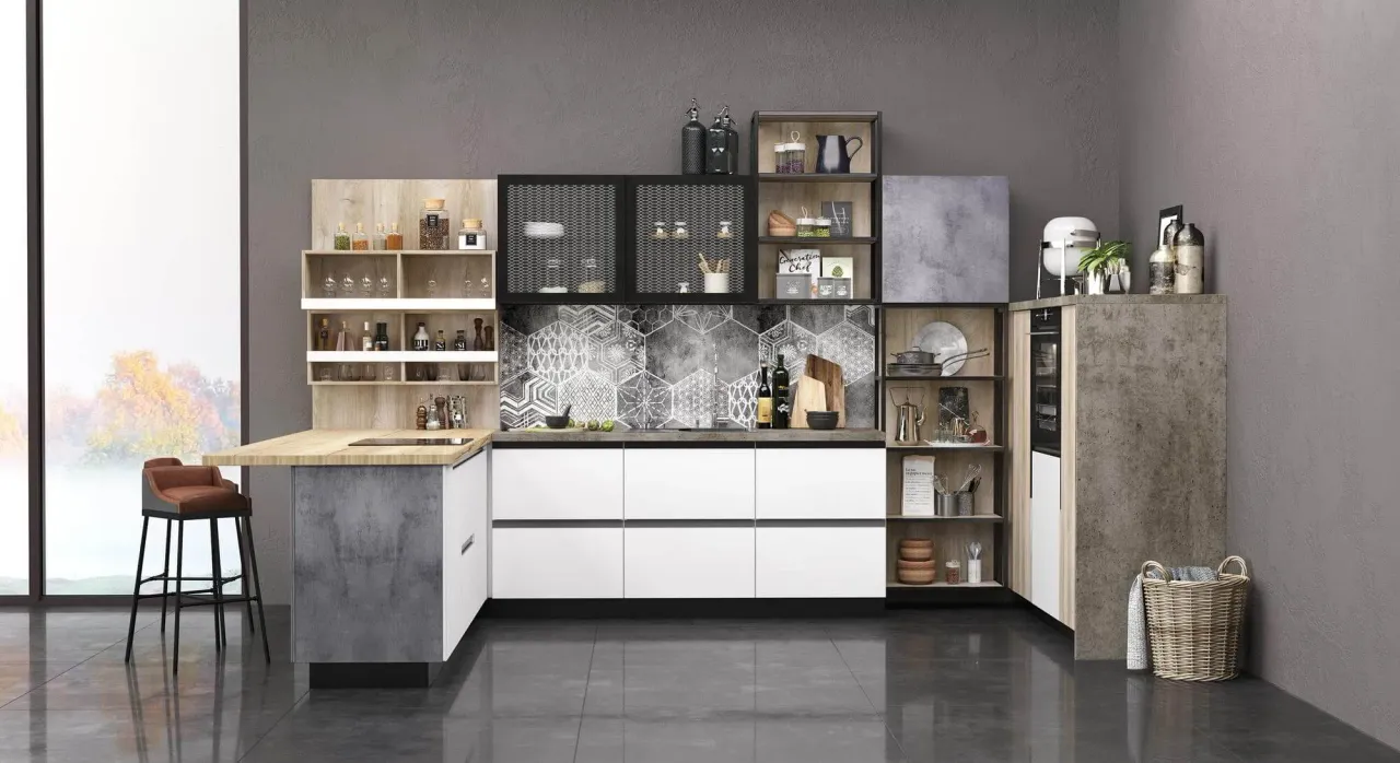 Фото кухни NewLoft в современном стиле