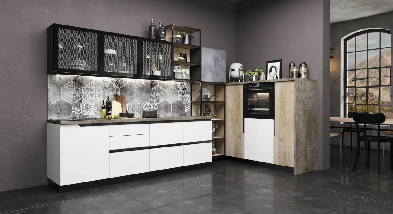 Фото кухни NewLoft в современном стиле