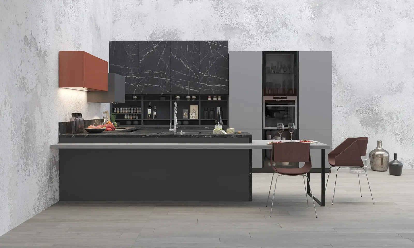Откройте двери в мир роскоши с кухней Carrara Marble