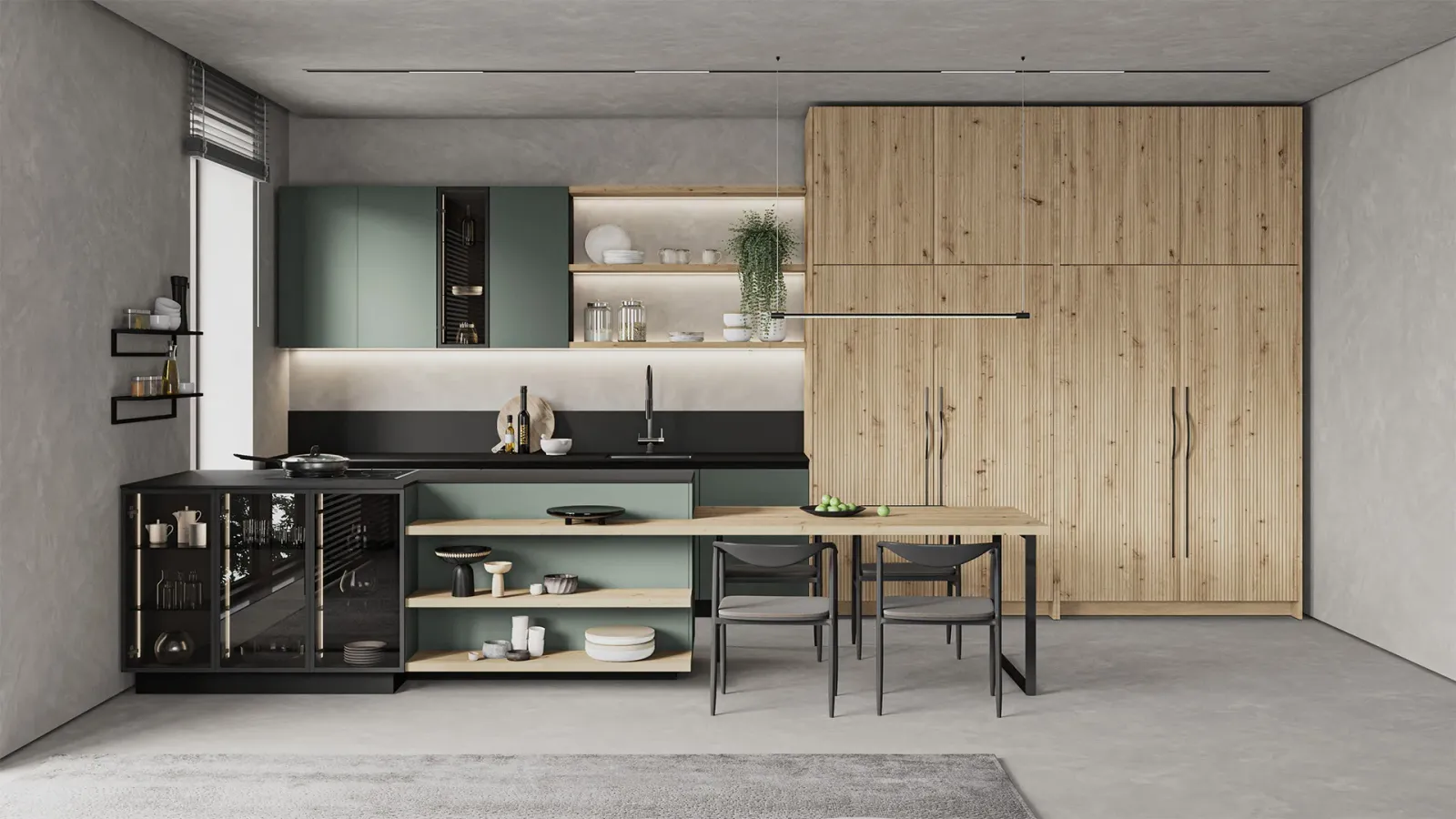 Обзор кухни CUCINA COLONNADA Кухня COLONNADA от CUCINA — подробный обзор модели